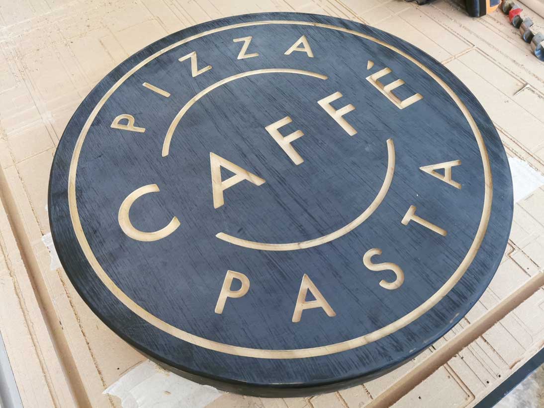Caffe Pasta Sign Cornwall